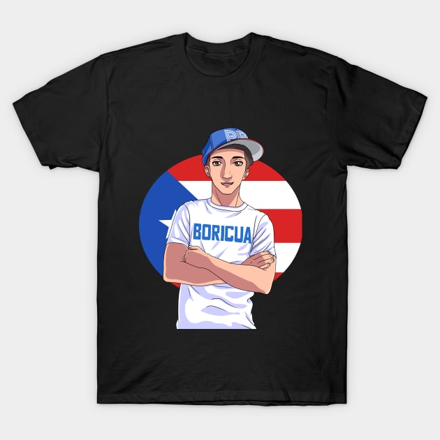 Boricua Puerto Rican Strong Pride Puerto Rico Flag T-Shirt by Noseking